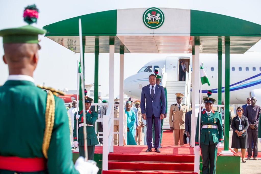 52è Session Extraordinaire de la CEDEAO : Faure Gnassingbé a foulé le sol nigerian