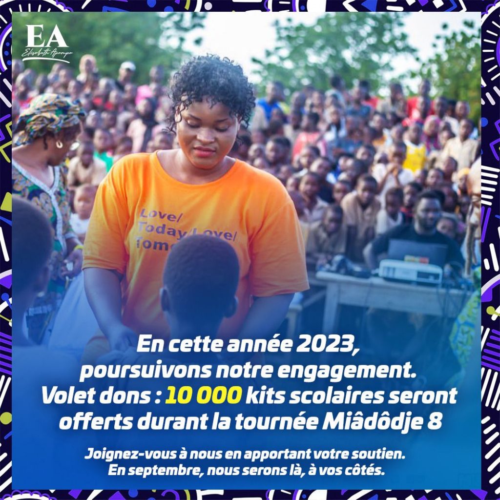 Miâdodjé Acte 8/Appels aux Sponsors et partenaires : Objectif , 10.000 Kits scolaires