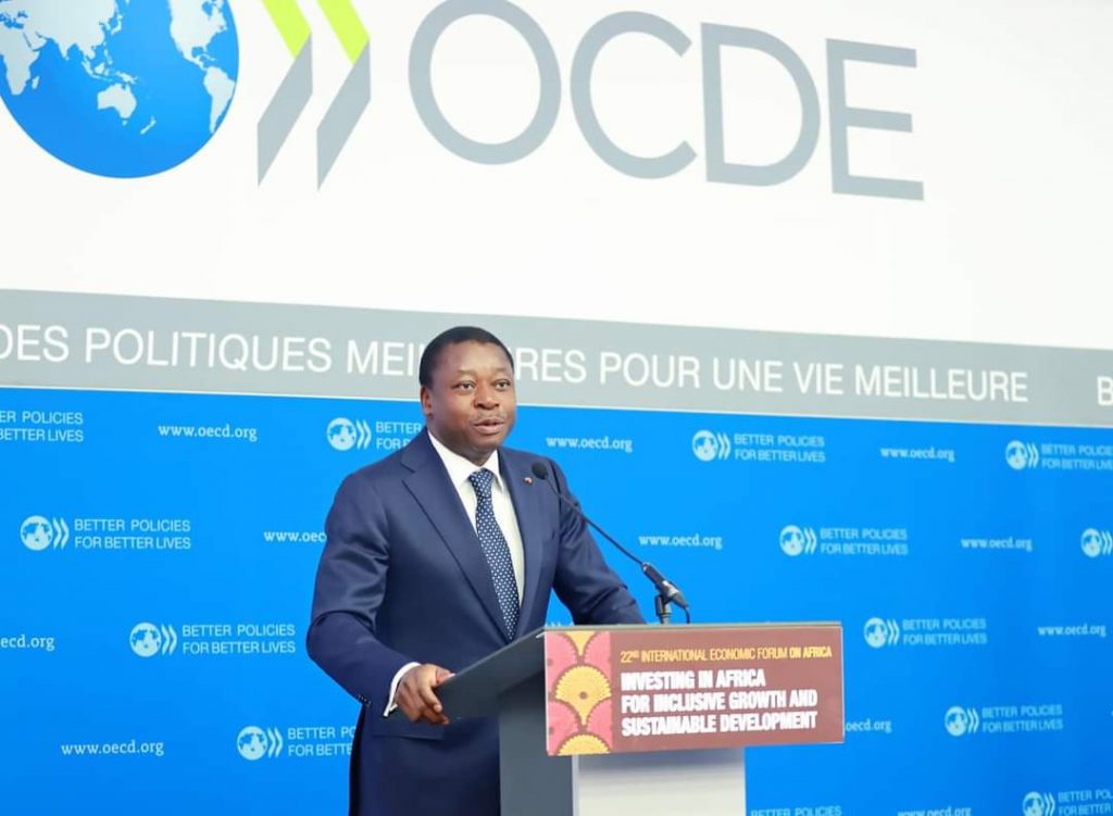 « En dépit de la situation géopolitique et écologique tendue, je suis optimiste pour l’Afrique… » Faure Gnassingbé au 22ème Forum de l’OCDE