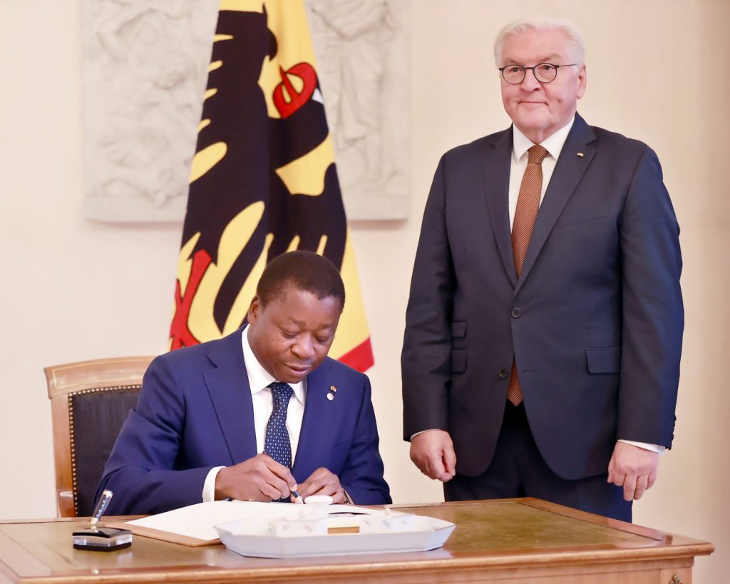 Sommet G20 Compact with Africa : Plusieurs sujets au coeur des échanges entre le Chancelier Olaf Scholz et le Président Faure Gnassingbé