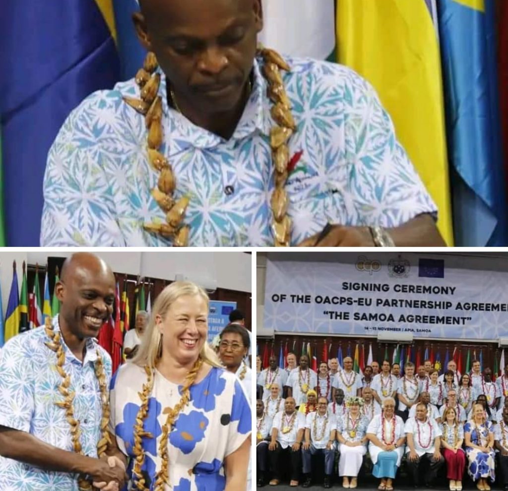 ACP-UE : Le Prof Robert Dussey signe l’accord de Samoa au nom du Togo remplaçant l’accord de Cotonou