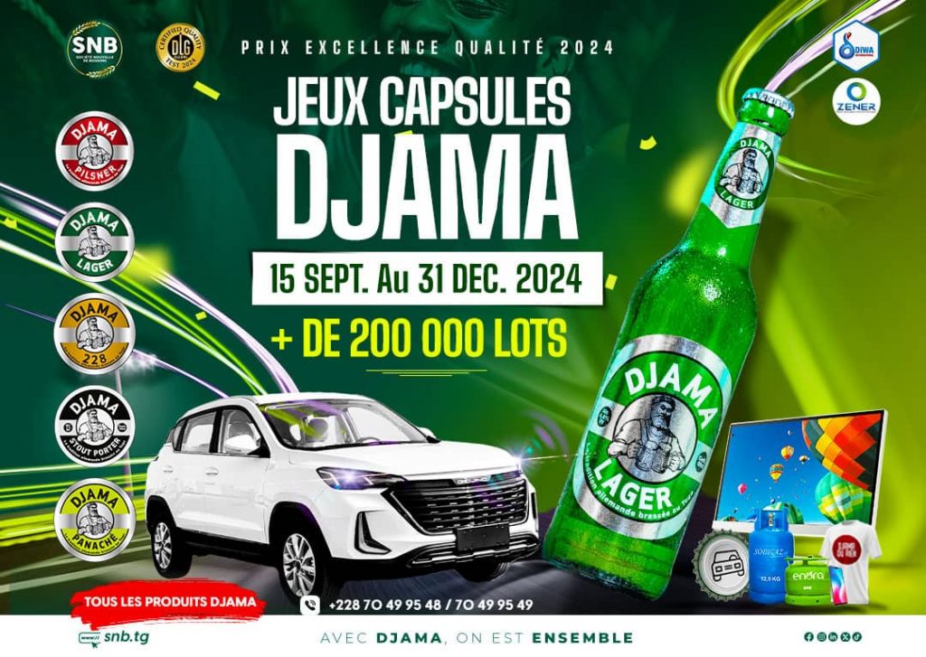 Jeux Capsules DJAMA : Plus de 200.000 lots à gagner dont une Superbe voiture