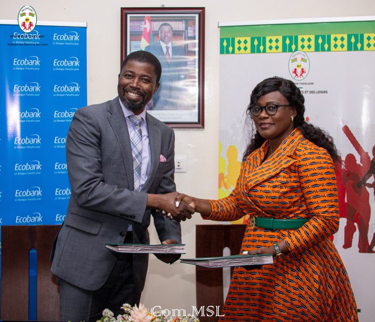 Ecobank-Togo, nouveau partenaire du Ministère des Sports et des Loisirs