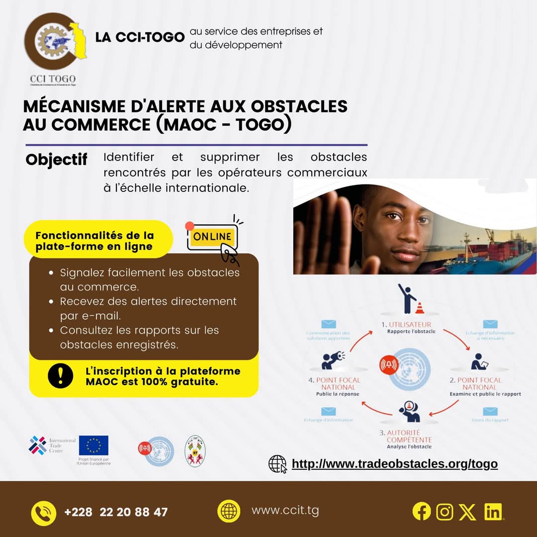 Lomé accueille le lancement du Mécanisme d’Alerte aux Obstacles au Commerce (MAOC)  
