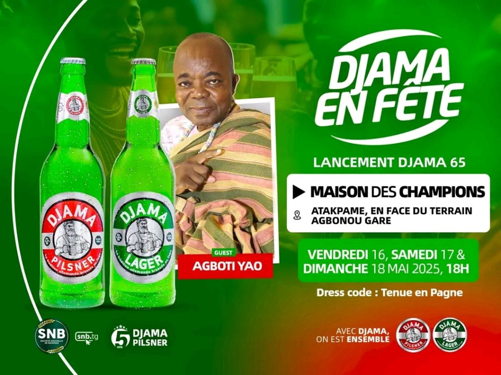 Cinq ans de DJAMA Pilsner : Un week-end festif à Atakpamé