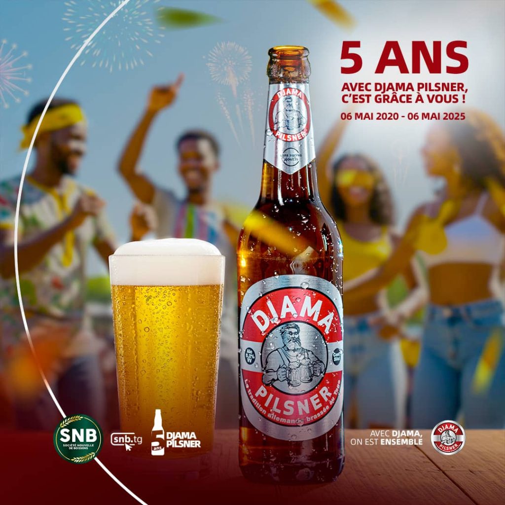 Cinq ans de succès pour la Société Nouvelle de Boissons (SNB) au Togo