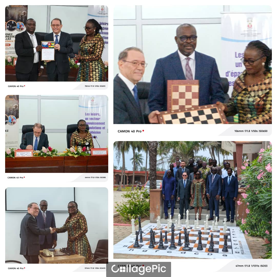 Rencontre d’échecs Russie-Togo : Victoire stratégique honorée par l’Ambassade russe et le ministère des Sports