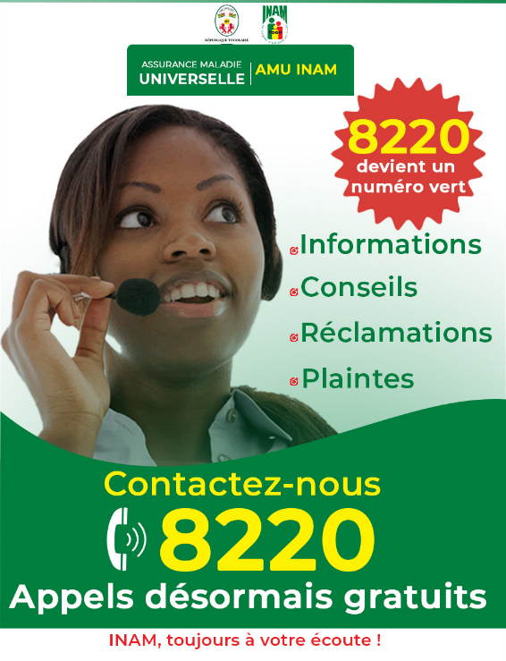 L’INAM facilite l’accès à ses services avec un numéro d’assistance désormais gratuit