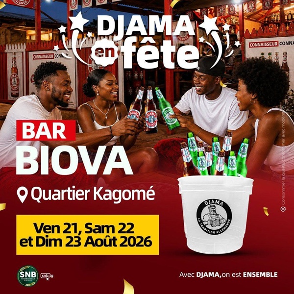 « Djama en fête » s’illumine à nouveau au Bar Biova de Kagomé : Trois jours de célébration du 21 au 23 août 2026 !