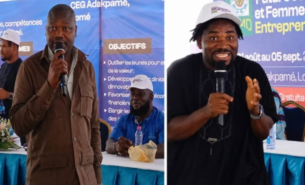 Adakpamé vibre au rythme de l’inspiration : Agalawal et Boukary partagent leurs secrets de réussite avec la jeunesse