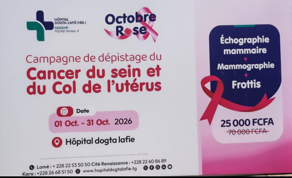 Octobre Rose 2026 : Le pack à 25 000 F de Dogta-Lafié