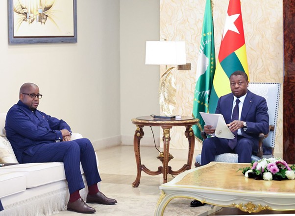 Processus de paix dans l’Est de la RDC : Lomé au cœur de la médiation, un message de Tshisekedi remis à Faure Gnassingbé