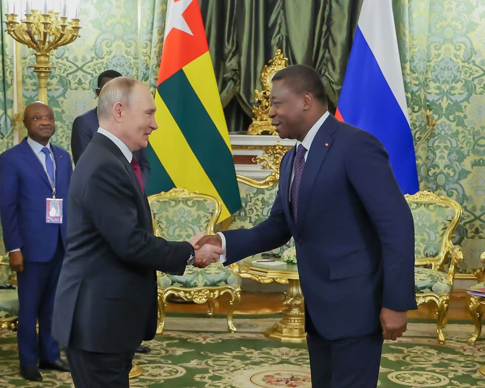 Sommet Russie-Afrique : Faure Gnassingbé à Moscou avec trois accords dans ses bagages